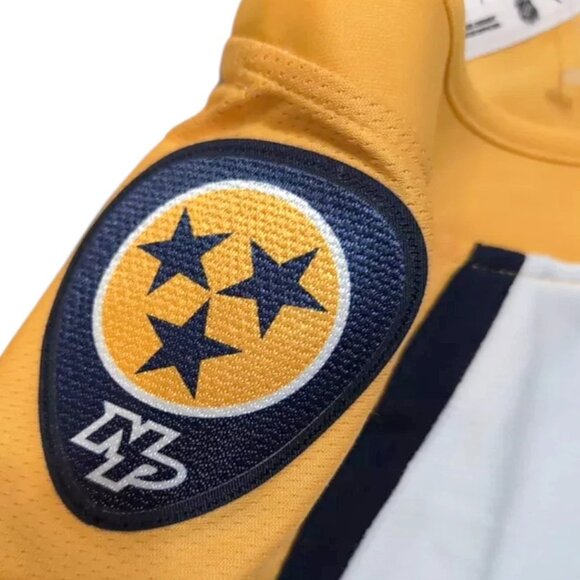 NEW Nashville Predators STITCHED Fanatics NHL Hockey Jersey Boys Youth L/XL - Picture 5 of 10